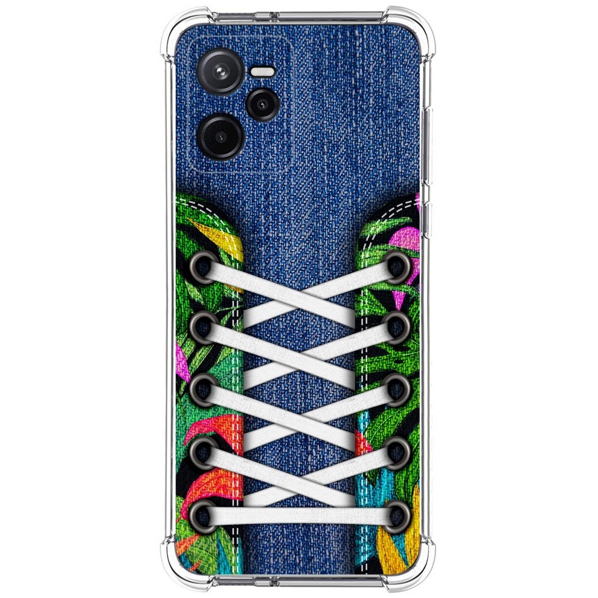 Funda Silicona Antigolpes para Realme Narzo 50A Prime diseño Zapatillas 13 Dibujos
