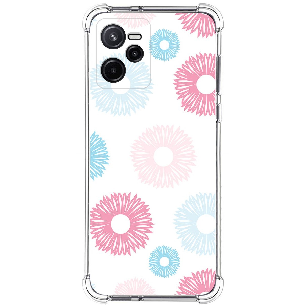 Funda Silicona Antigolpes para Realme Narzo 50A Prime diseño Flores 06 Dibujos