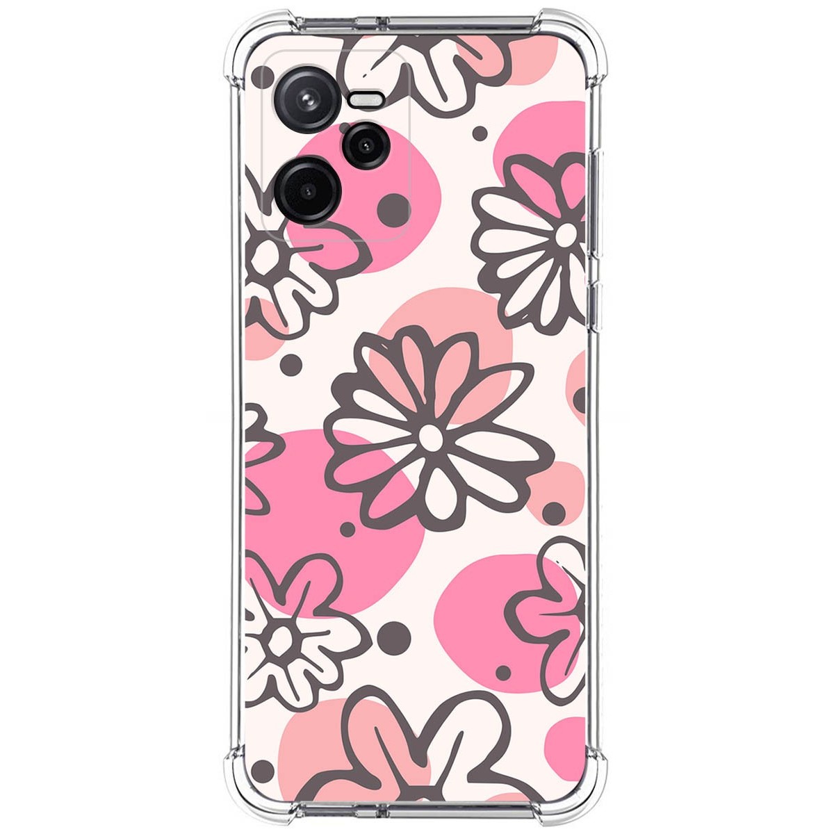 Funda Silicona Antigolpes para Realme Narzo 50A Prime diseño Flores 09 Dibujos