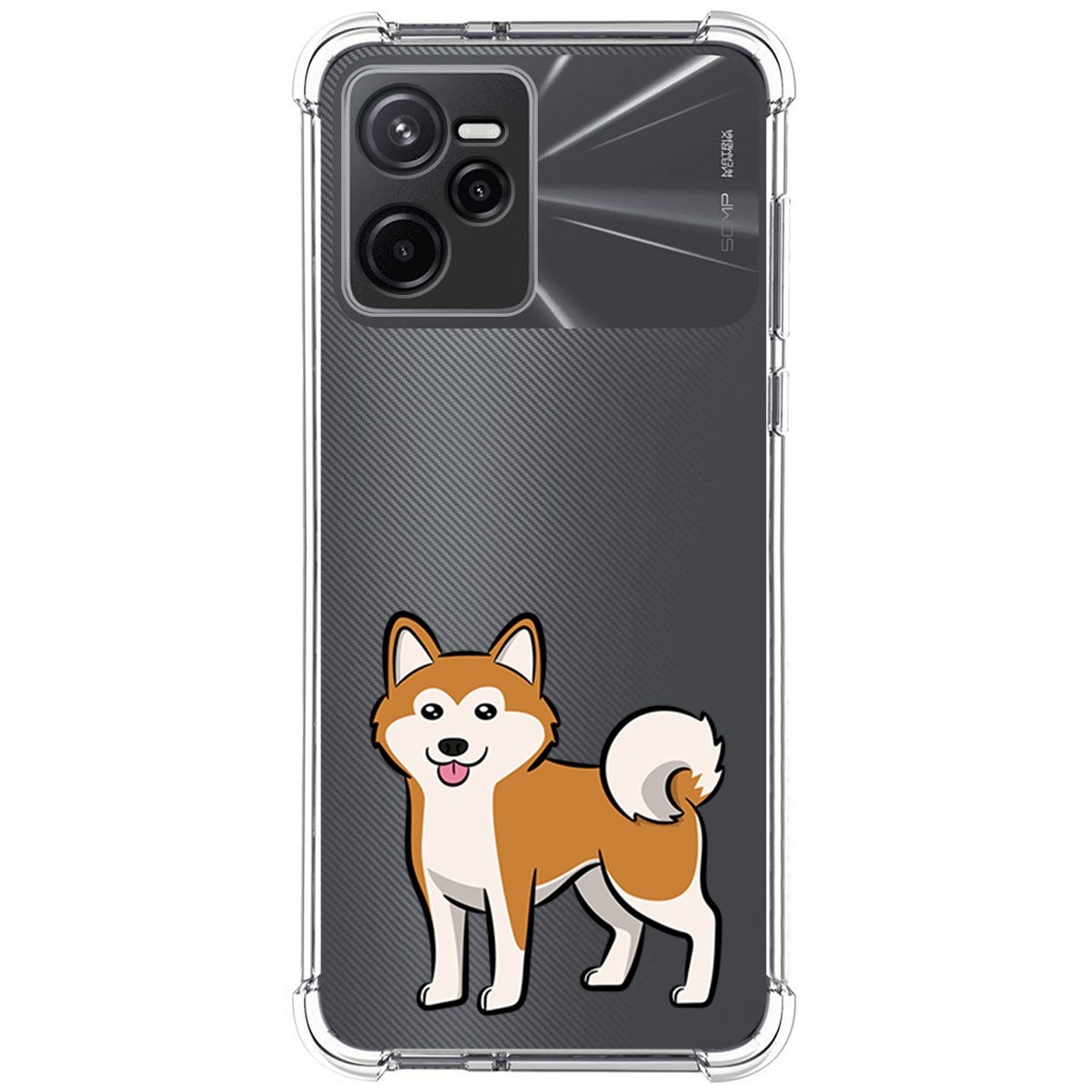 Funda Silicona Antigolpes para Realme Narzo 50A Prime diseño Perros 02 Dibujos