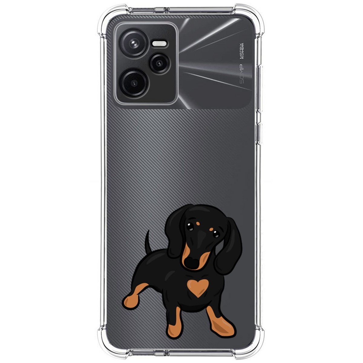 Funda Silicona Antigolpes para Realme Narzo 50A Prime diseño Perros 04 Dibujos