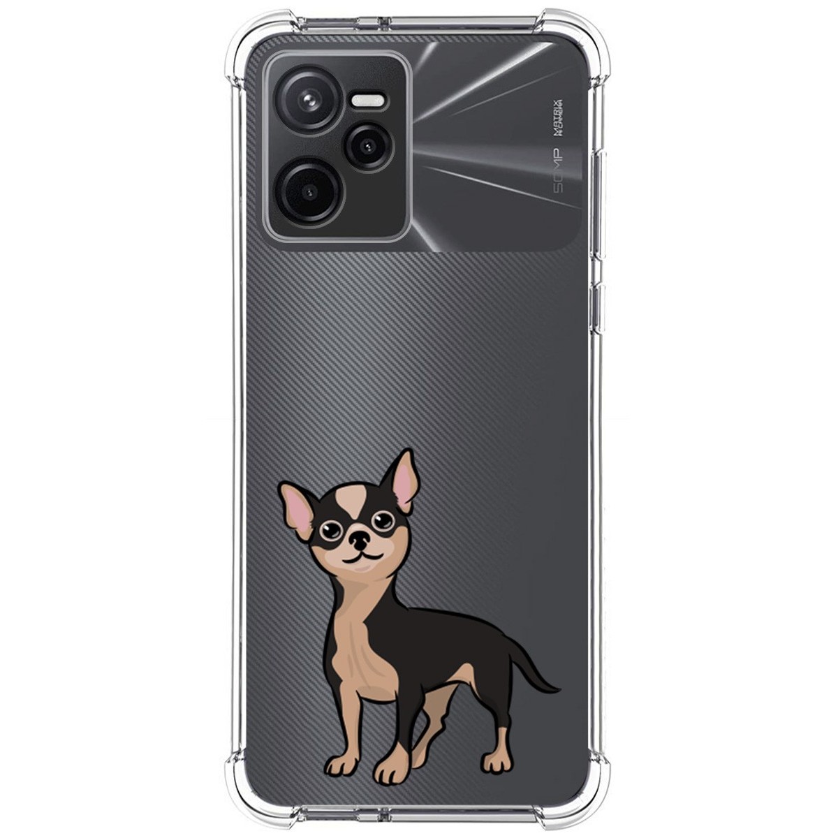 Funda Silicona Antigolpes para Realme Narzo 50A Prime diseño Perros 05 Dibujos