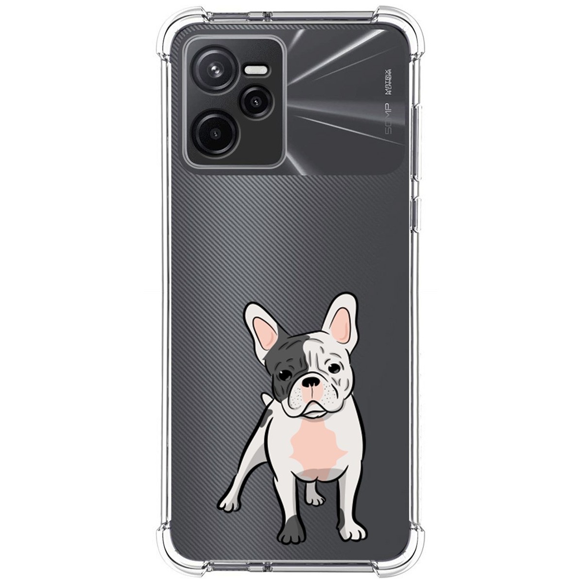 Funda Silicona Antigolpes para Realme Narzo 50A Prime diseño Perros 06 Dibujos