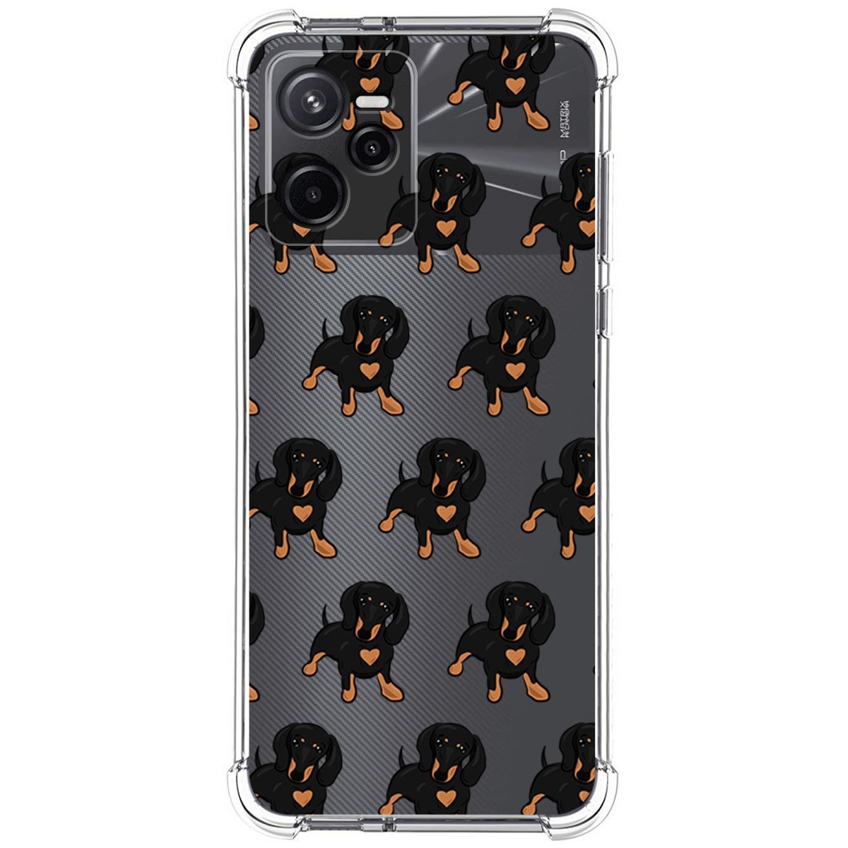 Funda Silicona Antigolpes para Realme Narzo 50A Prime diseño Perros 10 Dibujos