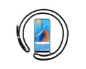 Funda Colgante Transparente para Oppo A76 / A96 con Cordon Negro