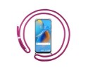 Funda Colgante Transparente para Oppo A76 / A96 con Cordon Rosa Fucsia