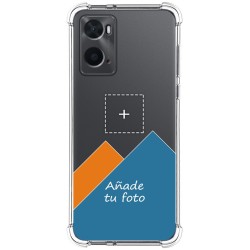 Personaliza tu Funda Silicona AntiGolpes Transparente con tu Fotografía para Oppo A76 / A96 Dibujo Personalizada