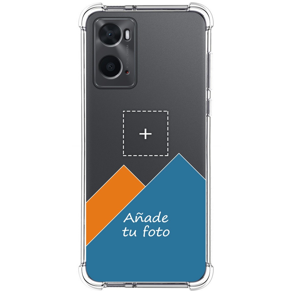 Personaliza tu Funda Silicona AntiGolpes Transparente con tu Fotografía para Oppo A76 / A96 Dibujo Personalizada