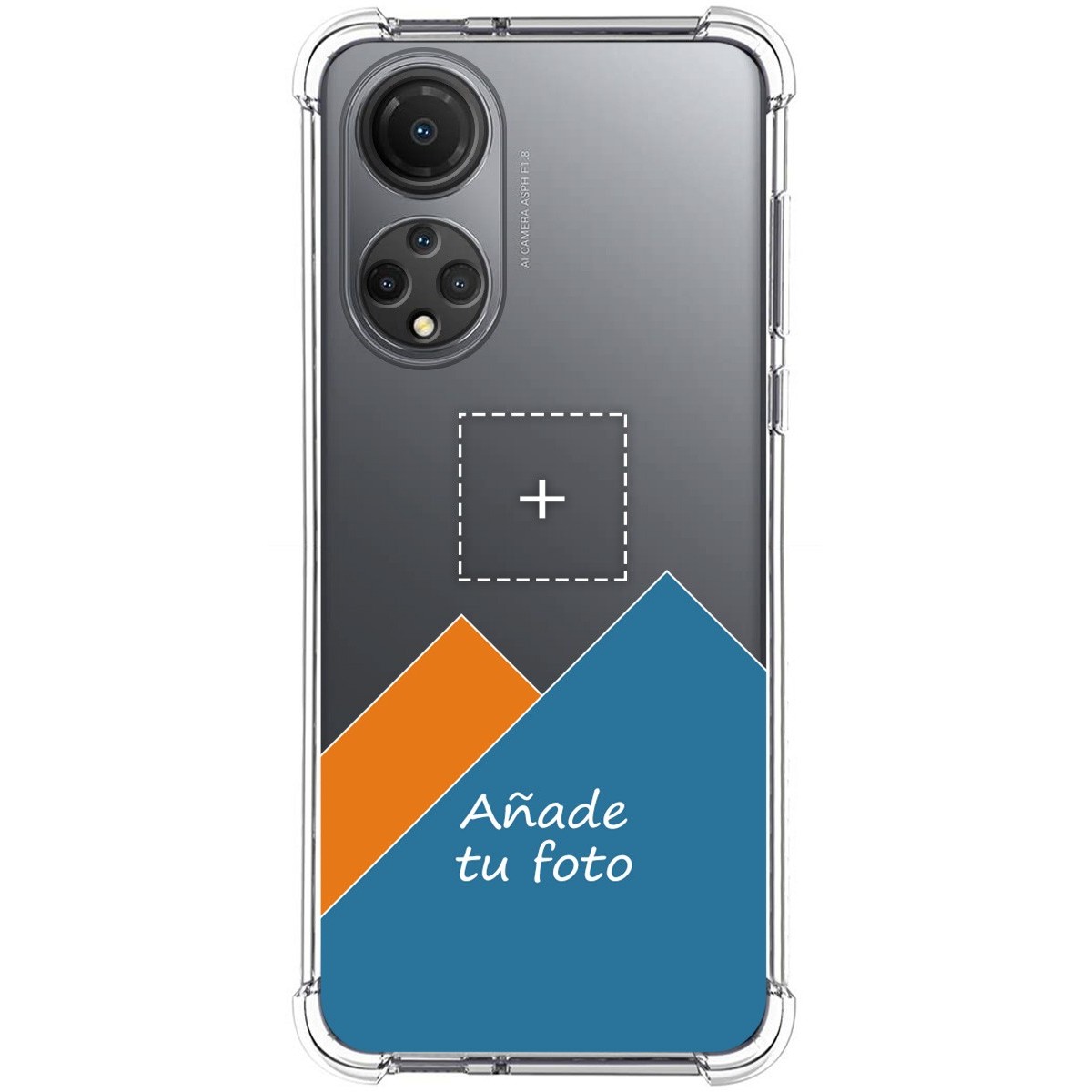 Personaliza tu Funda Silicona AntiGolpes Transparente con tu Fotografía para Huawei Honor X7 Dibujo Personalizada