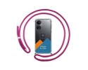 Personaliza tu Funda Colgante Transparente para Huawei Honor X7 con Cordon Rosa Fucsia Dibujo Personalizada