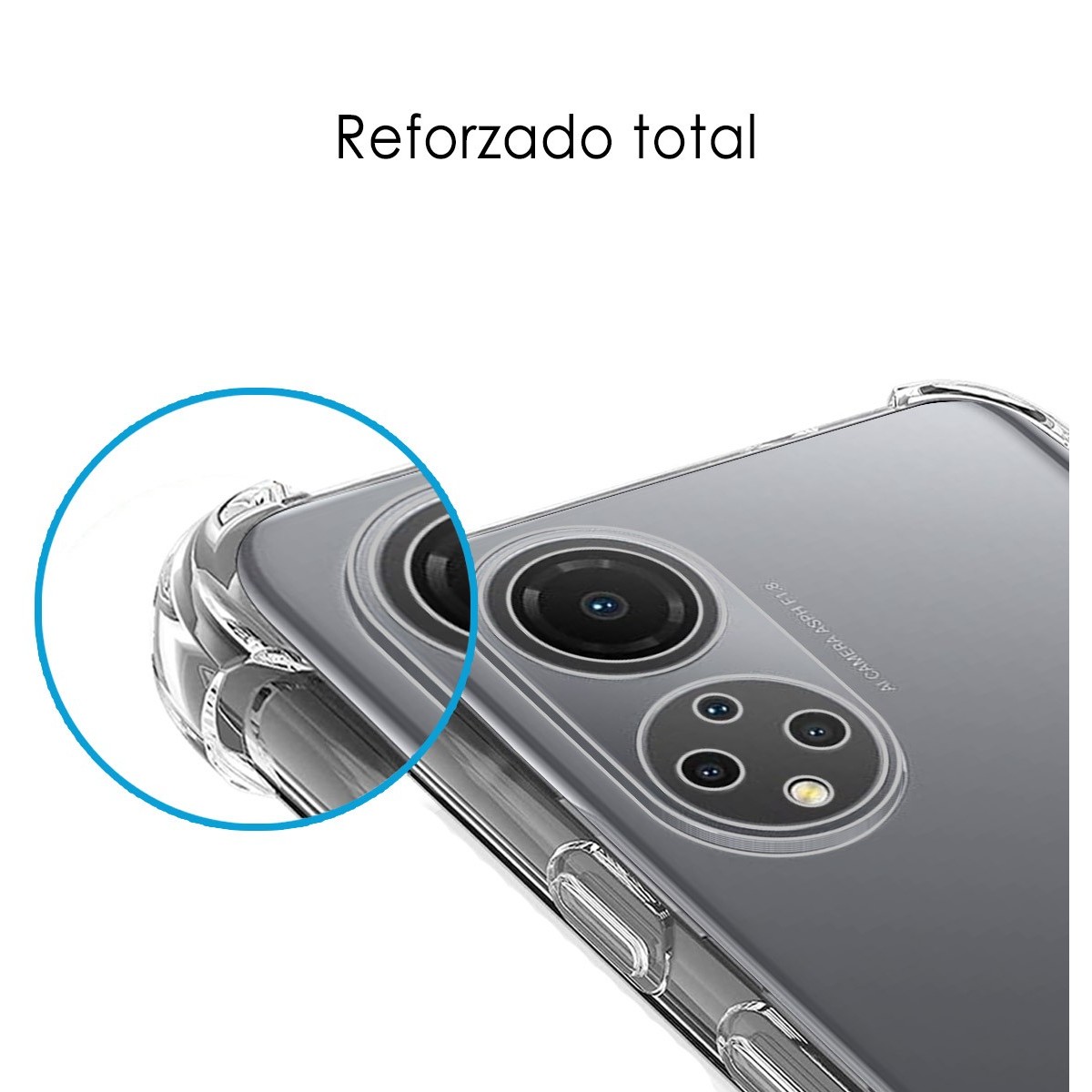Funda Silicona Antigolpes Transparente para Huawei Honor X7