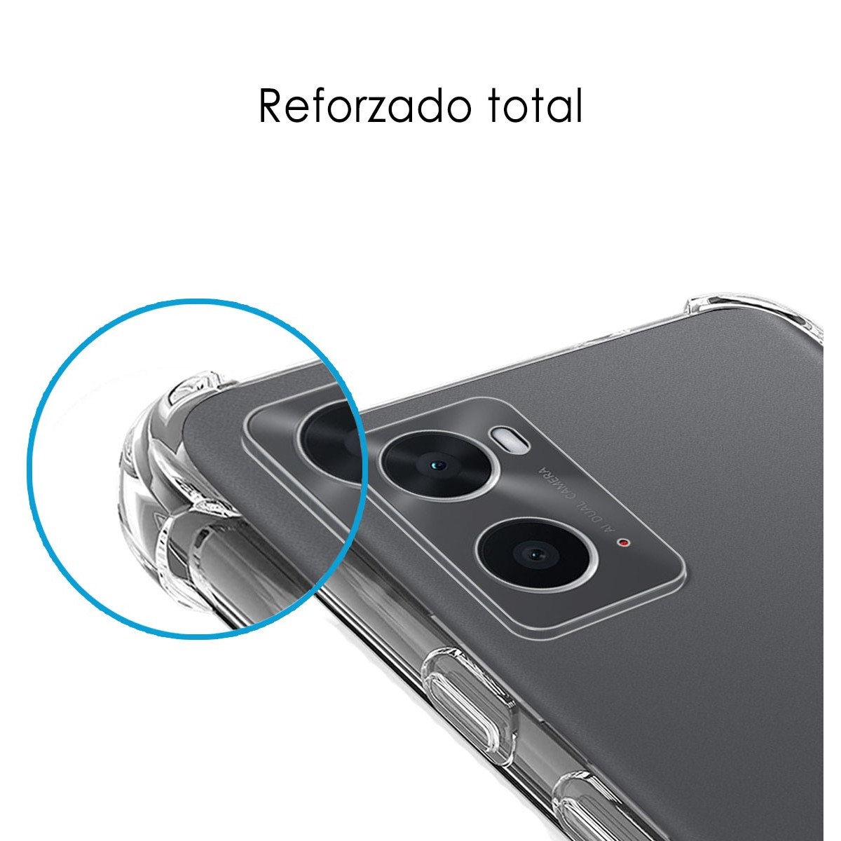 Funda Silicona Antigolpes Transparente para Oppo A76 / A96