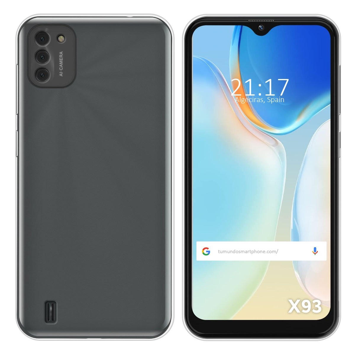 Funda Silicona Gel TPU Transparente para Doogee X93