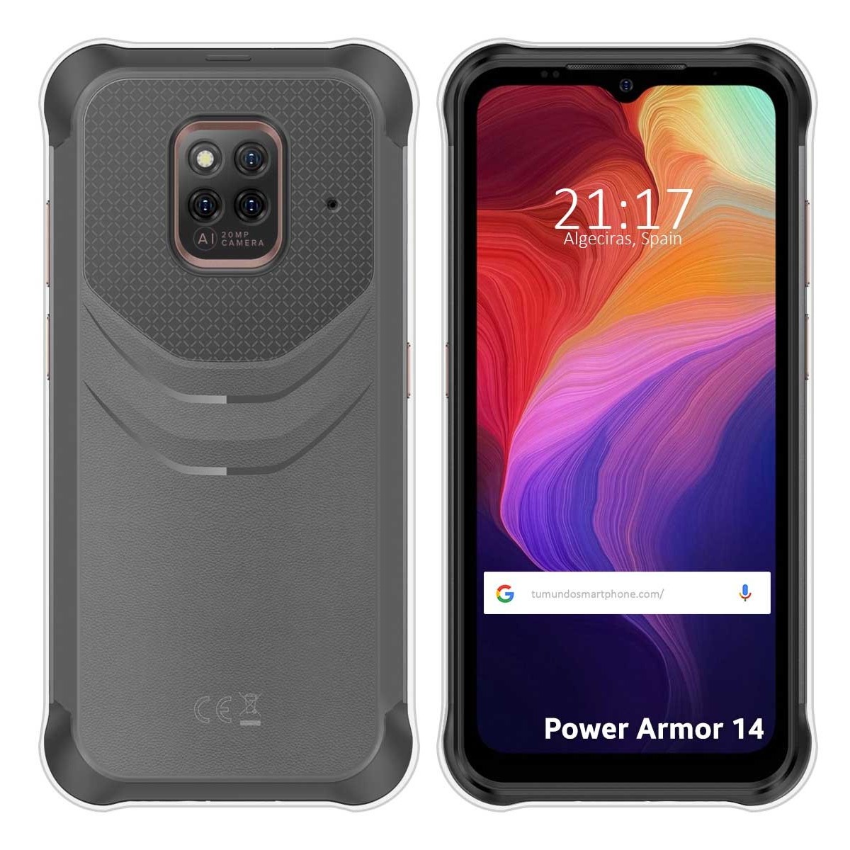 Funda Silicona Gel TPU Transparente para Ulefone Power Armor 14 / 14 Pro