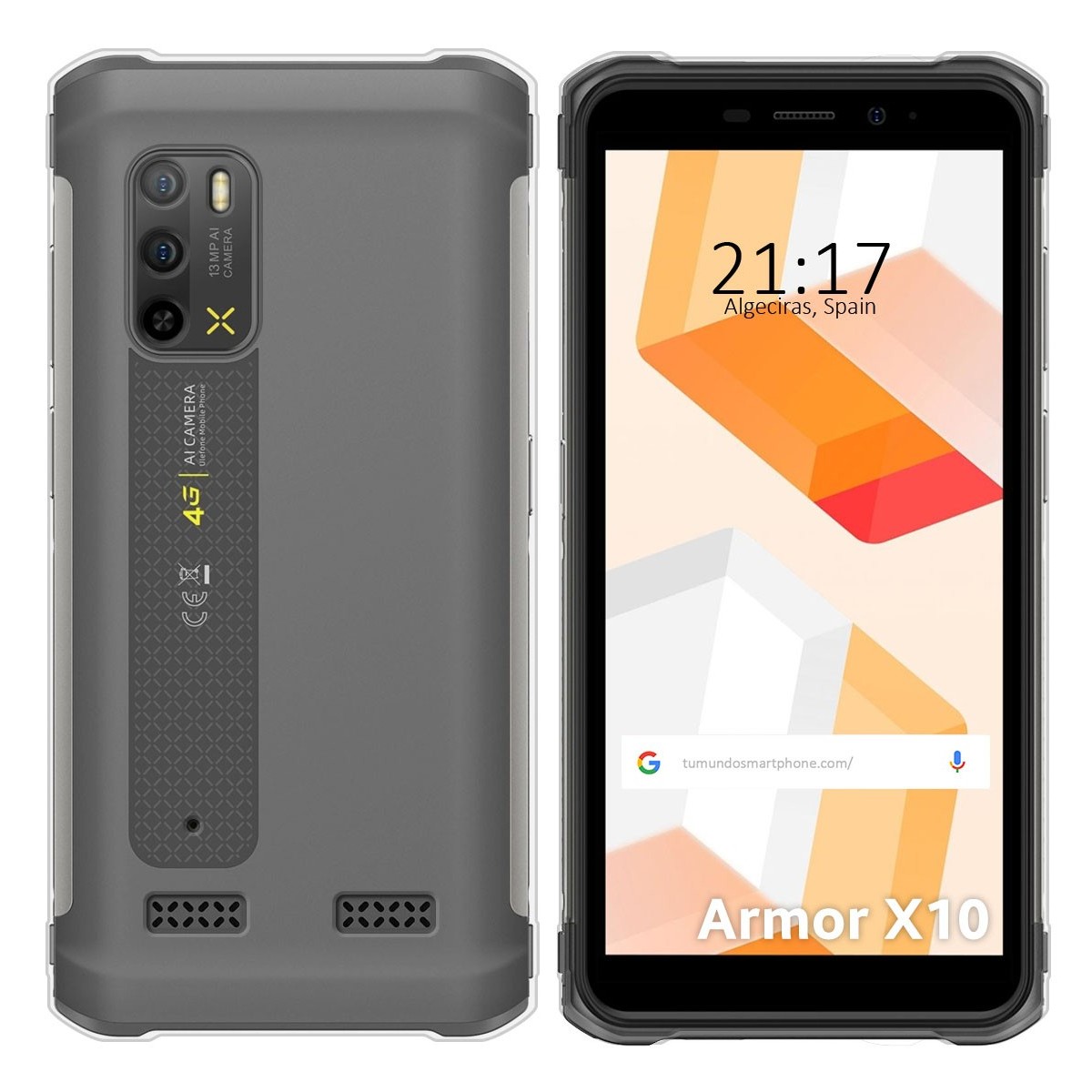Funda Silicona Gel TPU Transparente para Ulefone Armor X10 / X10 Pro