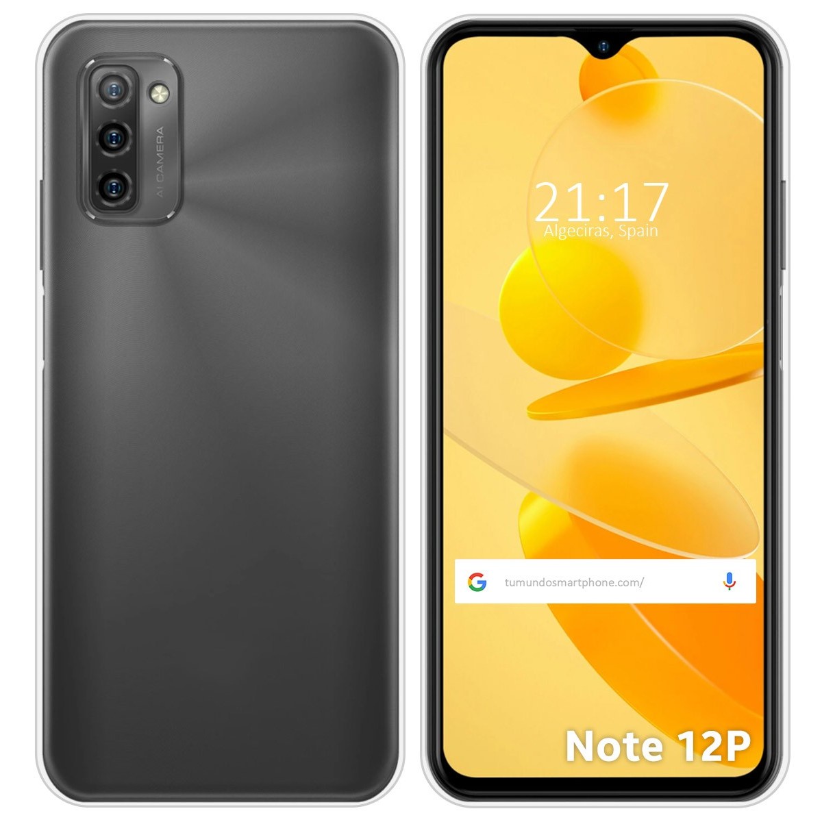 Funda Silicona Gel TPU Transparente para Ulefone Note 12P