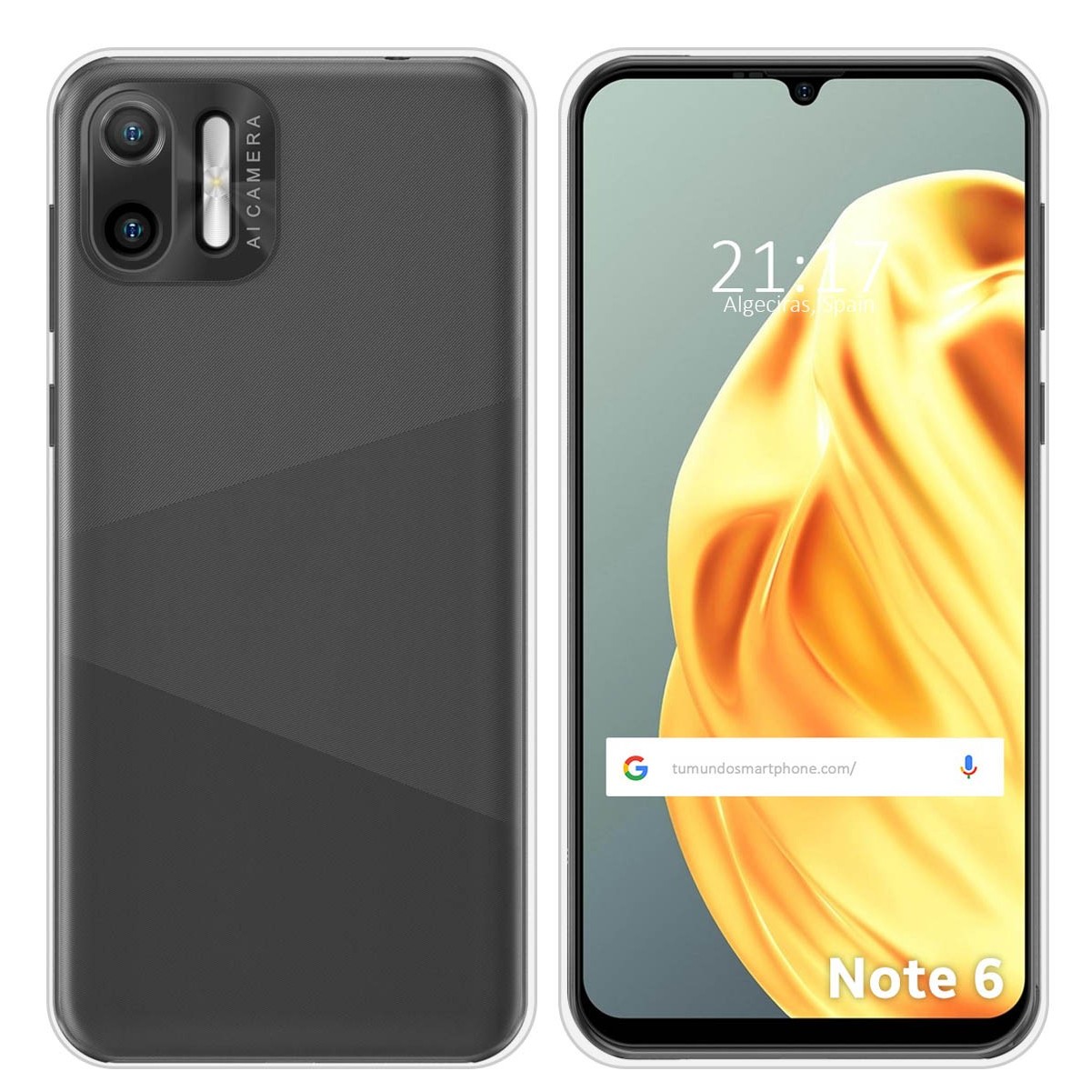 Funda Silicona Gel TPU Transparente para Ulefone Note 6 / 6P