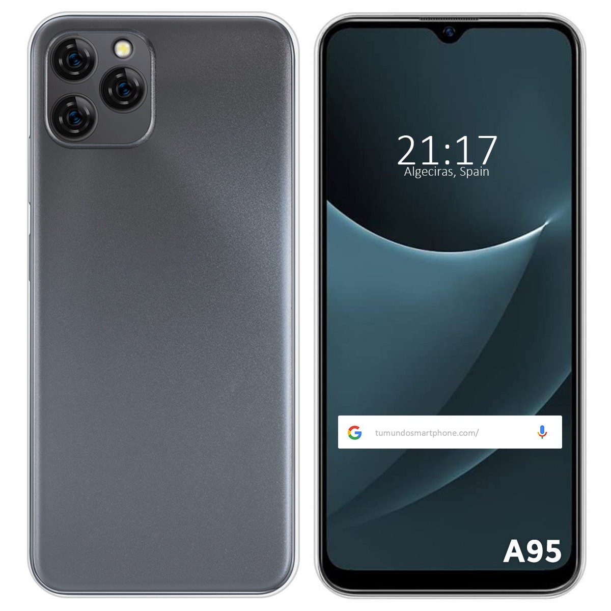 Personaliza tu Funda Silicona Gel Tpu Transparente con tu Fotografia para Blackview A95 Dibujo Personalizada