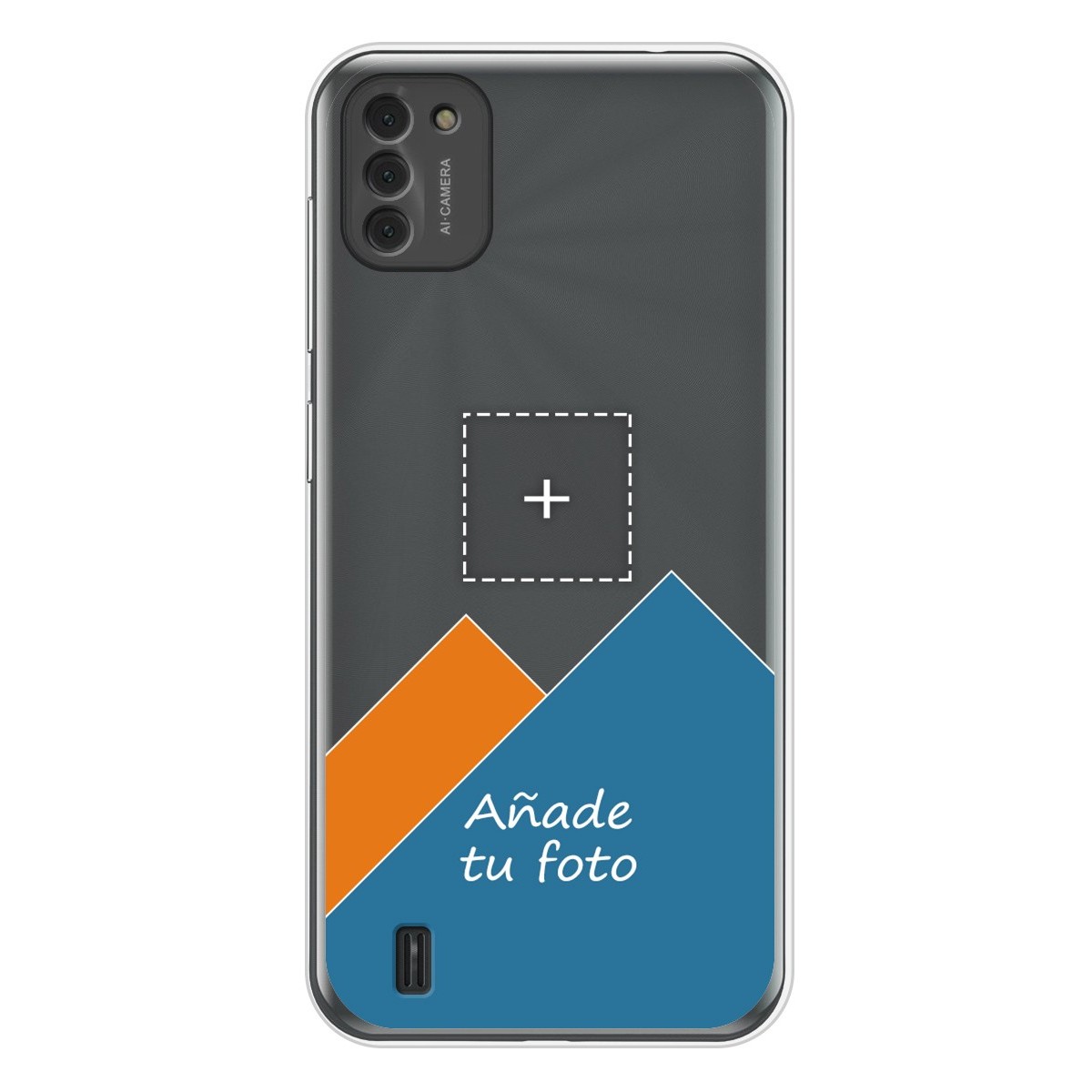 Personaliza tu Funda Silicona Gel Tpu Transparente con tu Fotografia para Doogee X93 Dibujo Personalizada