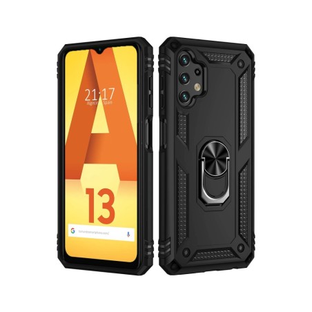 Funda Tough Armor con Anillo Giratorio Negra para Samsung Galaxy A13 4G