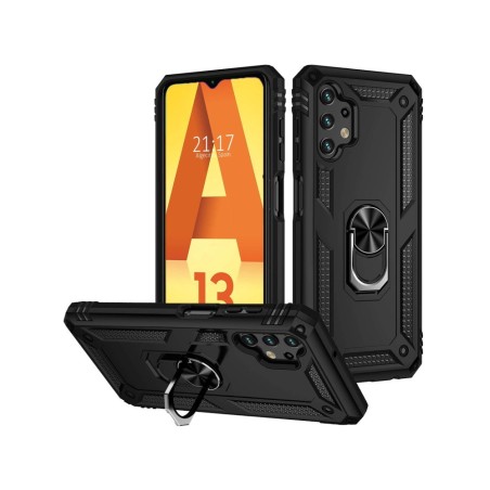 Funda Tough Armor con Anillo Giratorio Negra para Samsung Galaxy A13 4G