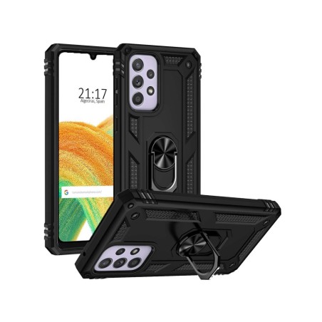 Funda Tough Armor con Anillo Giratorio Negra para Samsung Galaxy A33 5G