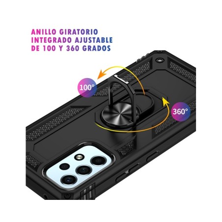 Funda Tough Armor con Anillo Giratorio Negra para Samsung Galaxy A53 5G