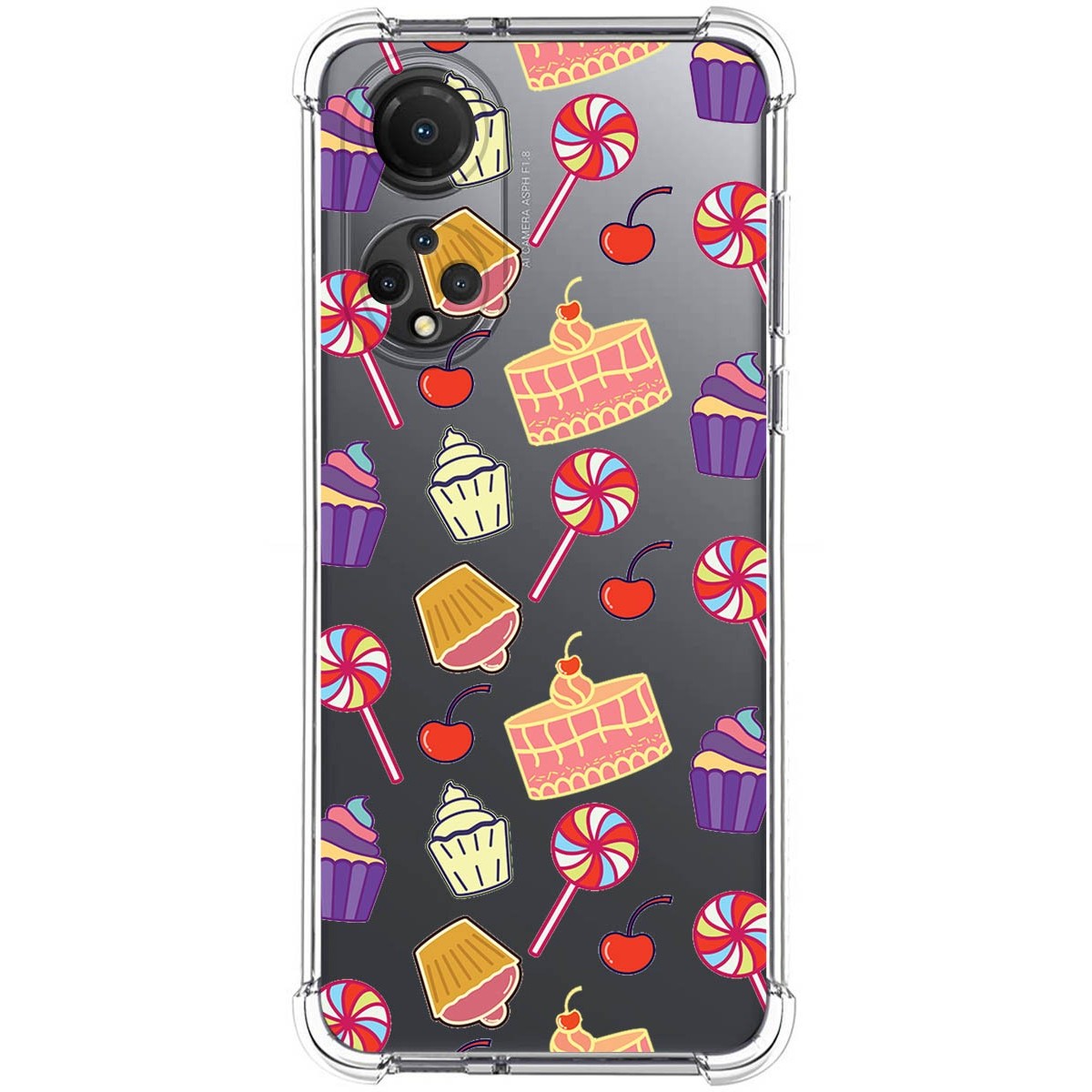 Funda Silicona Antigolpes para Huawei Honor X7 diseño Dulces 01 Dibujos
