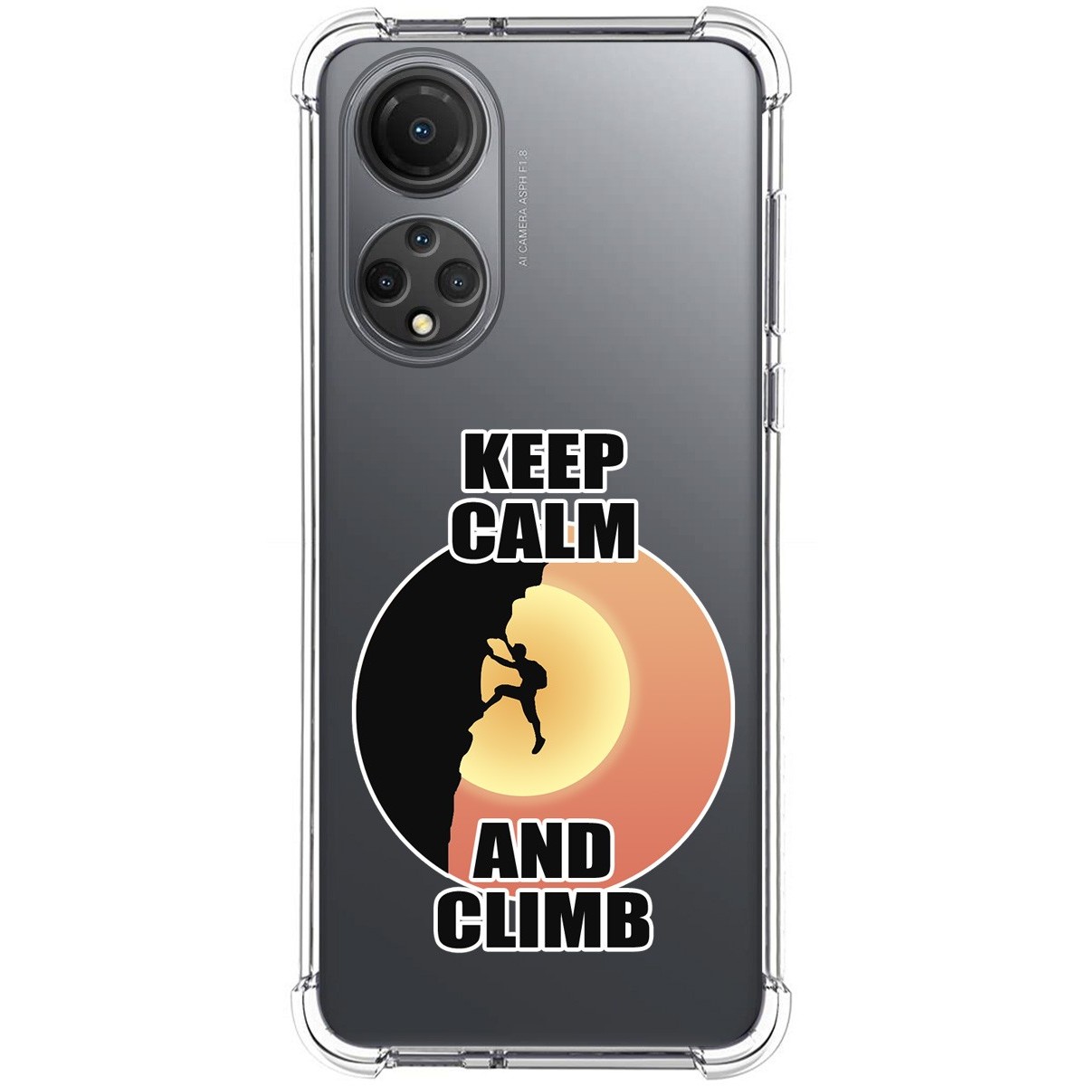 Funda Silicona Antigolpes para Huawei Honor X7 diseño Hombre Escalada Dibujos