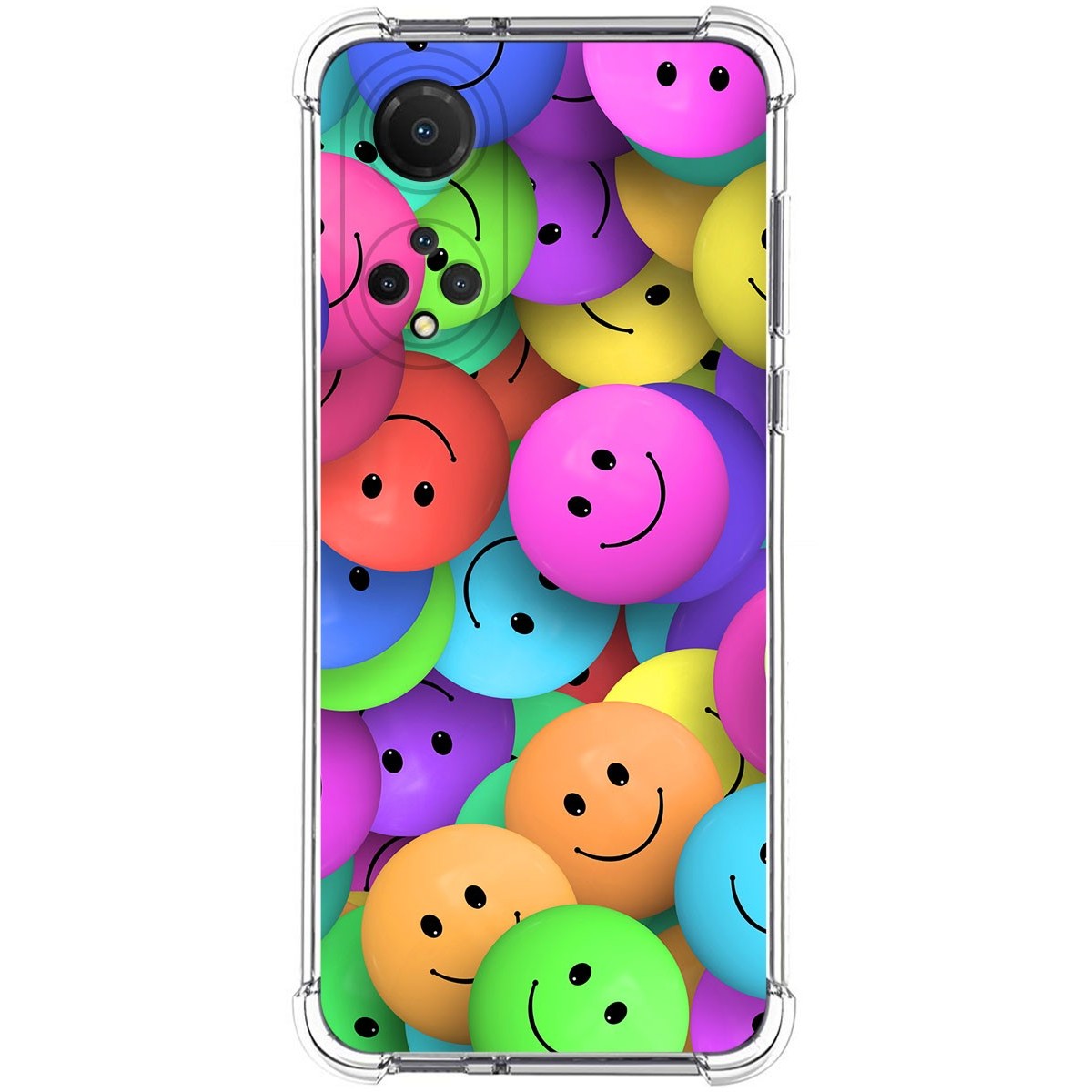Funda Silicona Antigolpes para Huawei Honor X7 diseño Smile Dibujos