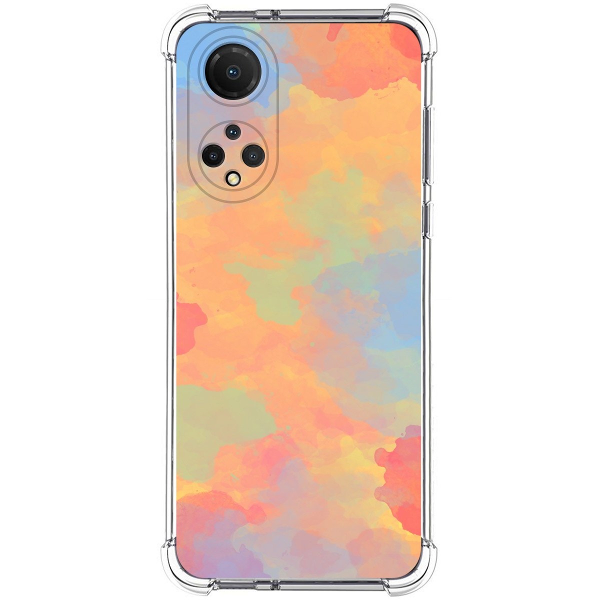 Funda Silicona Antigolpes para Huawei Honor X7 diseño Acuarela 08 Dibujos