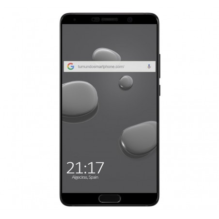 Protector Cristal Templado Frontal Completo Negro para Huawei Mate 10  Vidrio