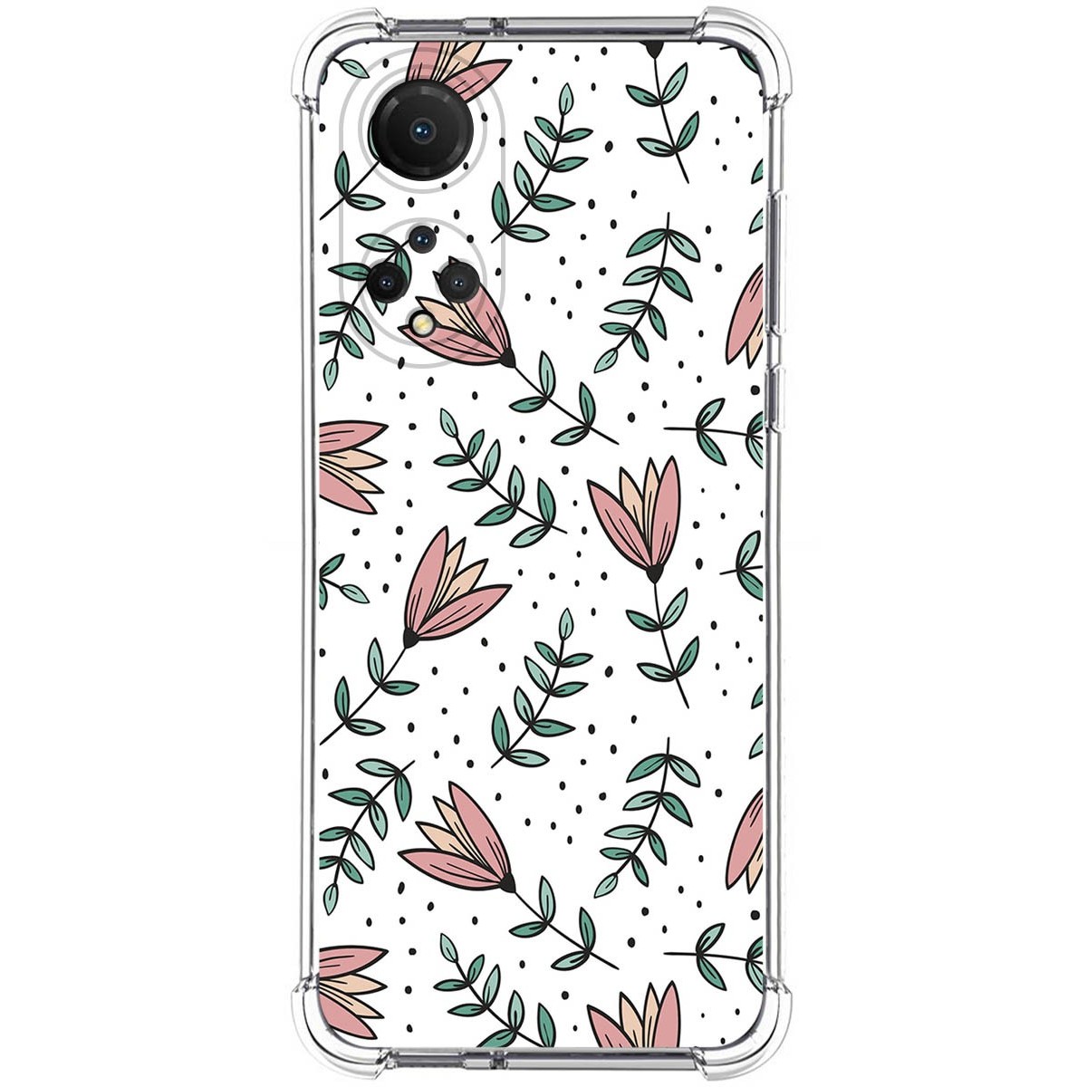 Funda Silicona Antigolpes para Huawei Honor X7 diseño Flores 01 Dibujos