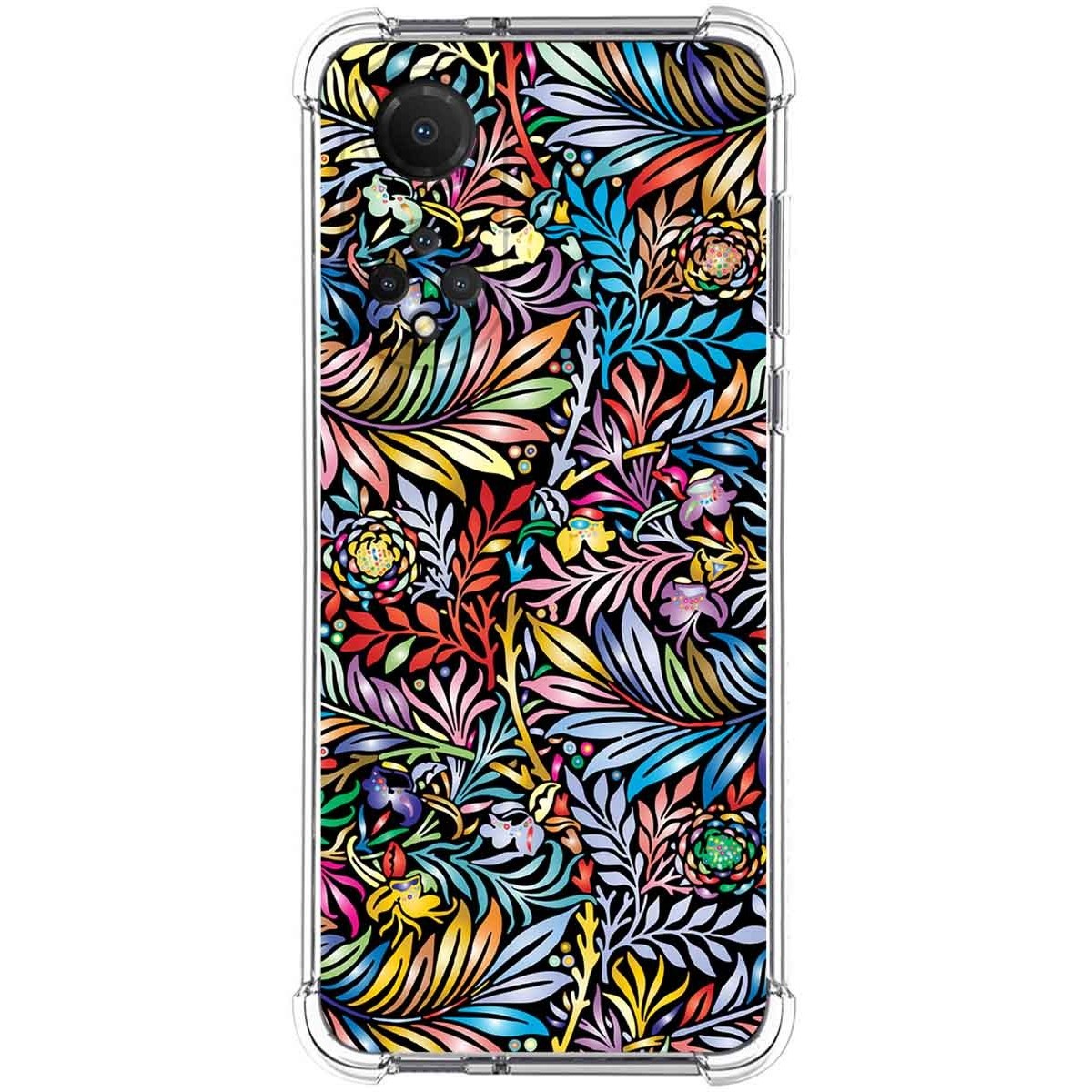 Funda Silicona Antigolpes para Huawei Honor X7 diseño Flores 04 Dibujos