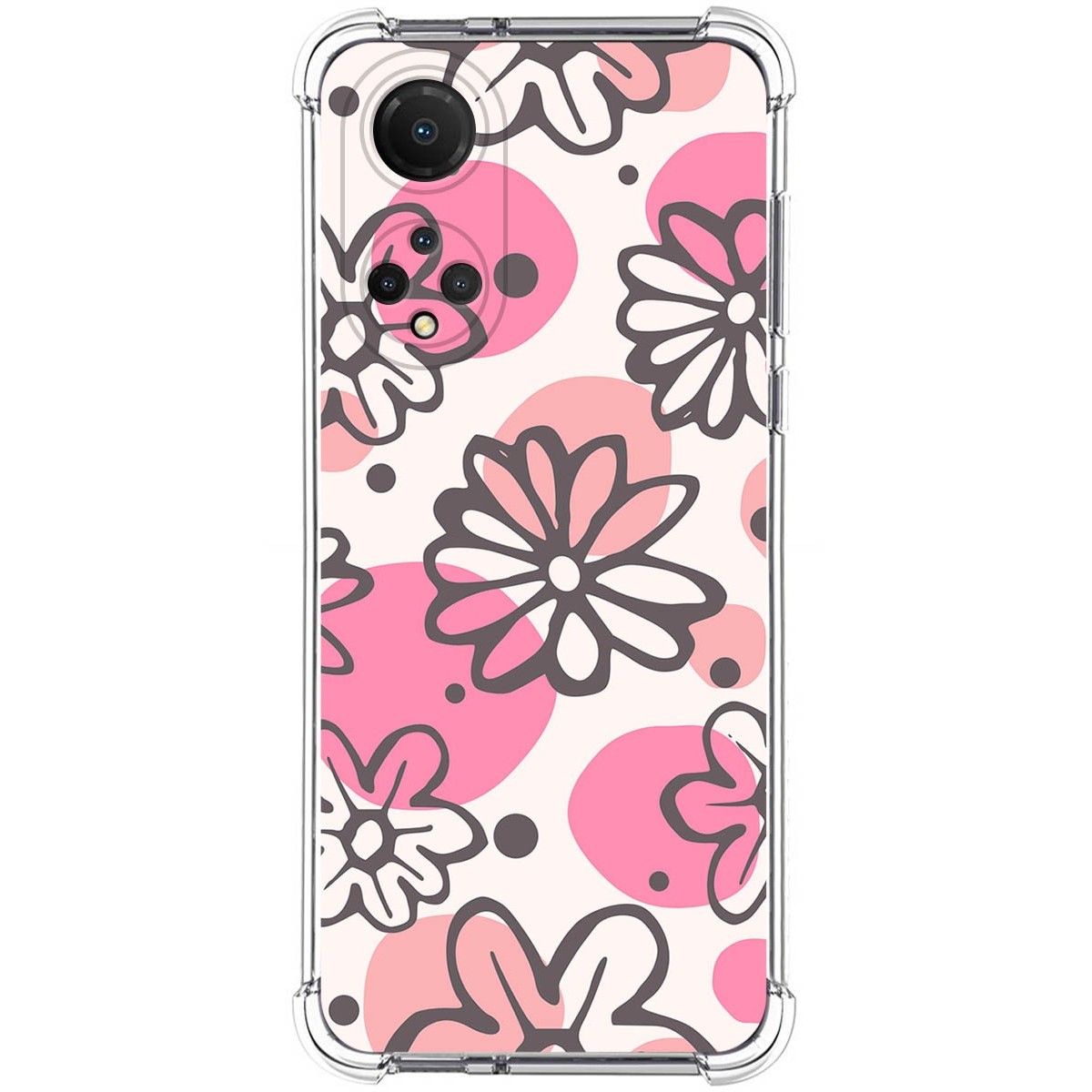 Funda Silicona Antigolpes para Huawei Honor X7 diseño Flores 09 Dibujos