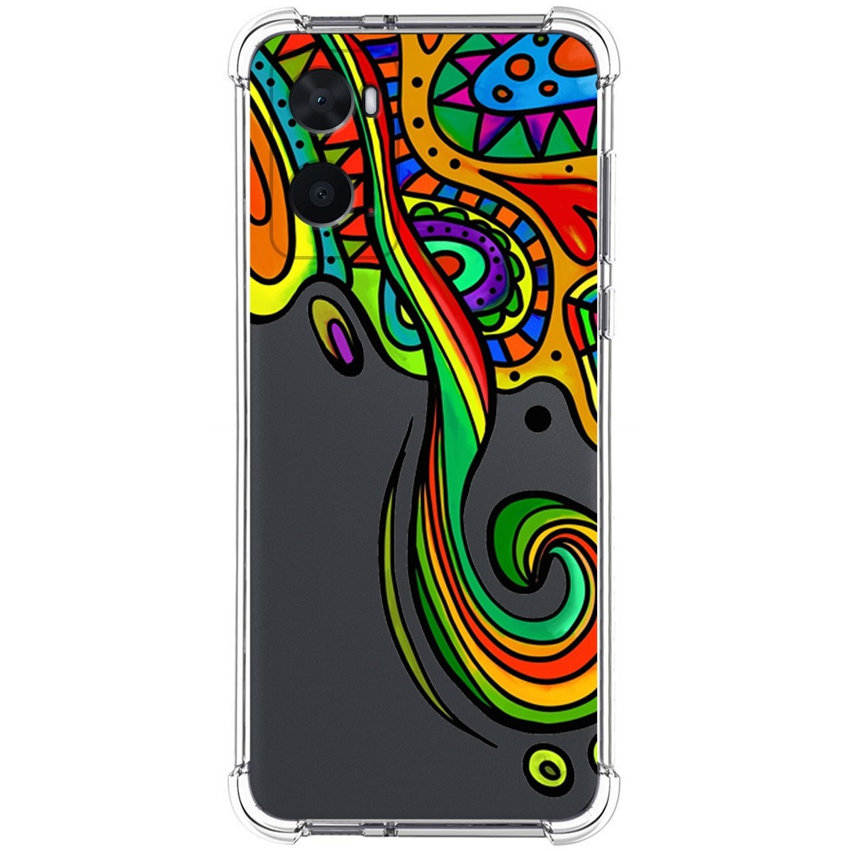 Funda Silicona Antigolpes para Oppo A76 / A96 diseño Colores Dibujos