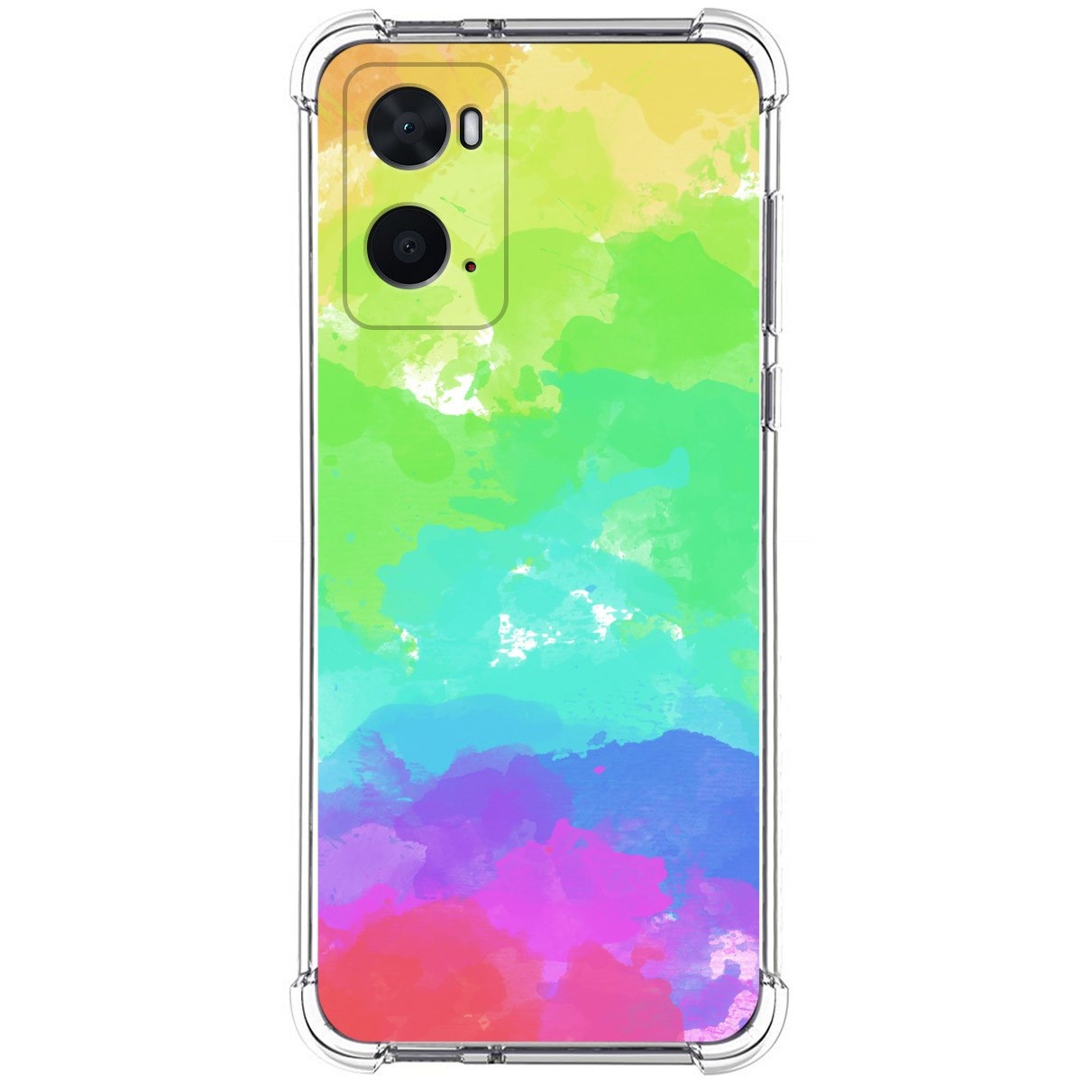 Funda Silicona Antigolpes para Oppo A76 / A96 diseño Acuarela 03 Dibujos