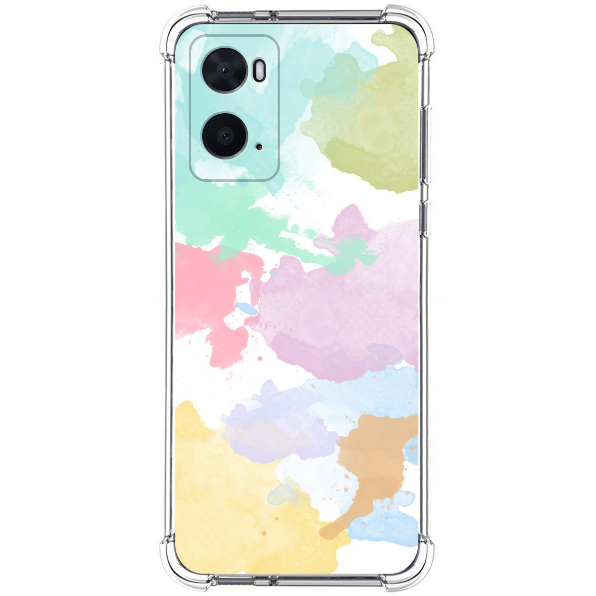 Funda Silicona Antigolpes para Oppo A76 / A96 diseño Acuarela 11 Dibujos
