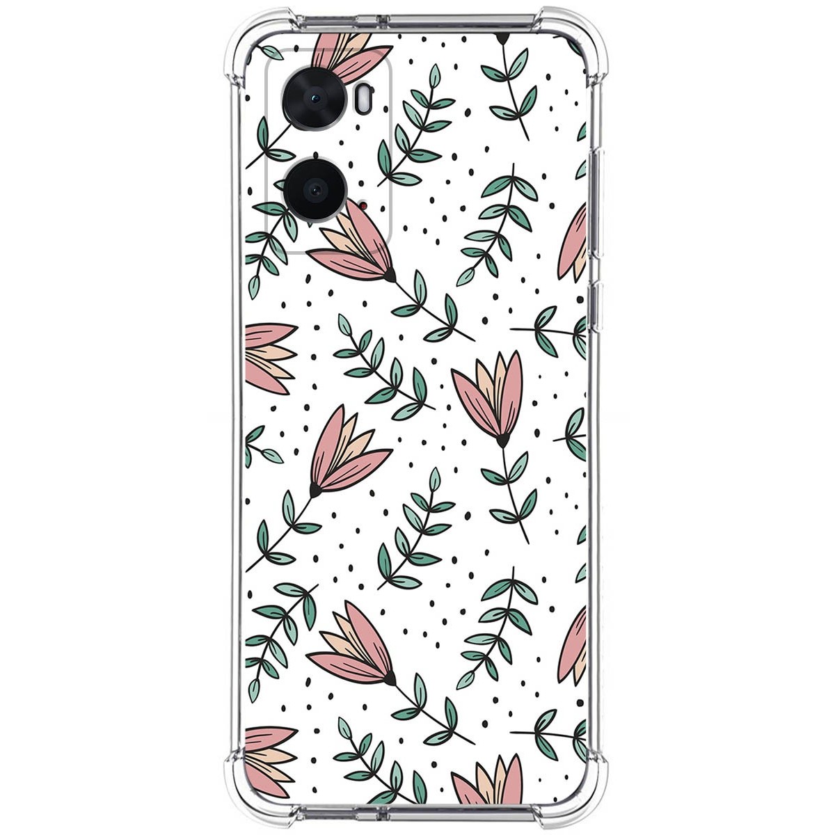 Funda Silicona Antigolpes para Oppo A76 / A96 diseño Flores 01 Dibujos