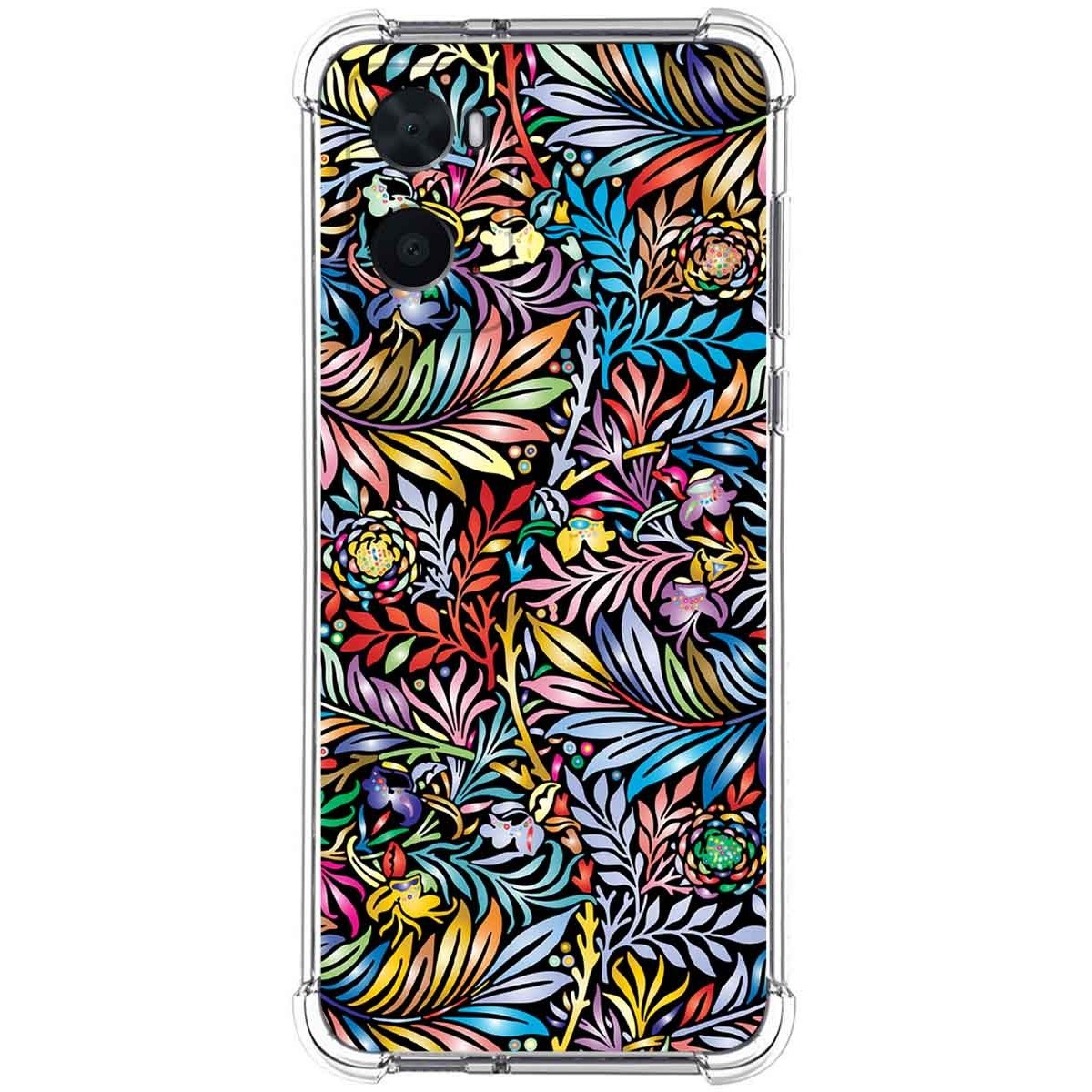 Funda Silicona Antigolpes para Oppo A76 / A96 diseño Flores 04 Dibujos