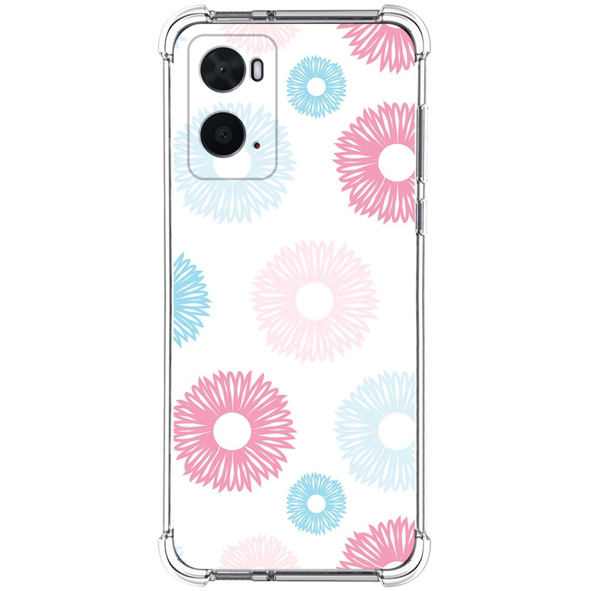 Funda Silicona Antigolpes para Oppo A76 / A96 diseño Flores 06 Dibujos