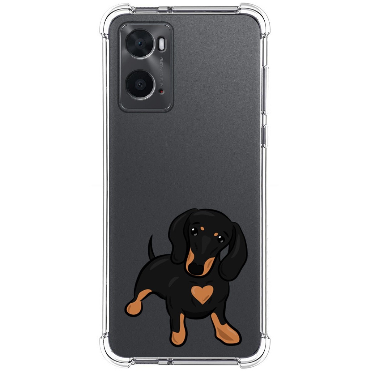 Funda Silicona Antigolpes para Oppo A76 / A96 diseño Perros 04 Dibujos