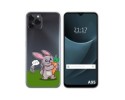 Funda Silicona Transparente para Blackview A95 diseño Conejo Dibujos
