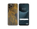 Funda Silicona Transparente para Blackview A95 diseño Hojas Dibujos