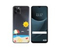 Funda Silicona Transparente para Blackview A95 diseño Playa Dibujos
