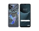 Funda Silicona Transparente para Blackview A95 diseño Plumas Dibujos