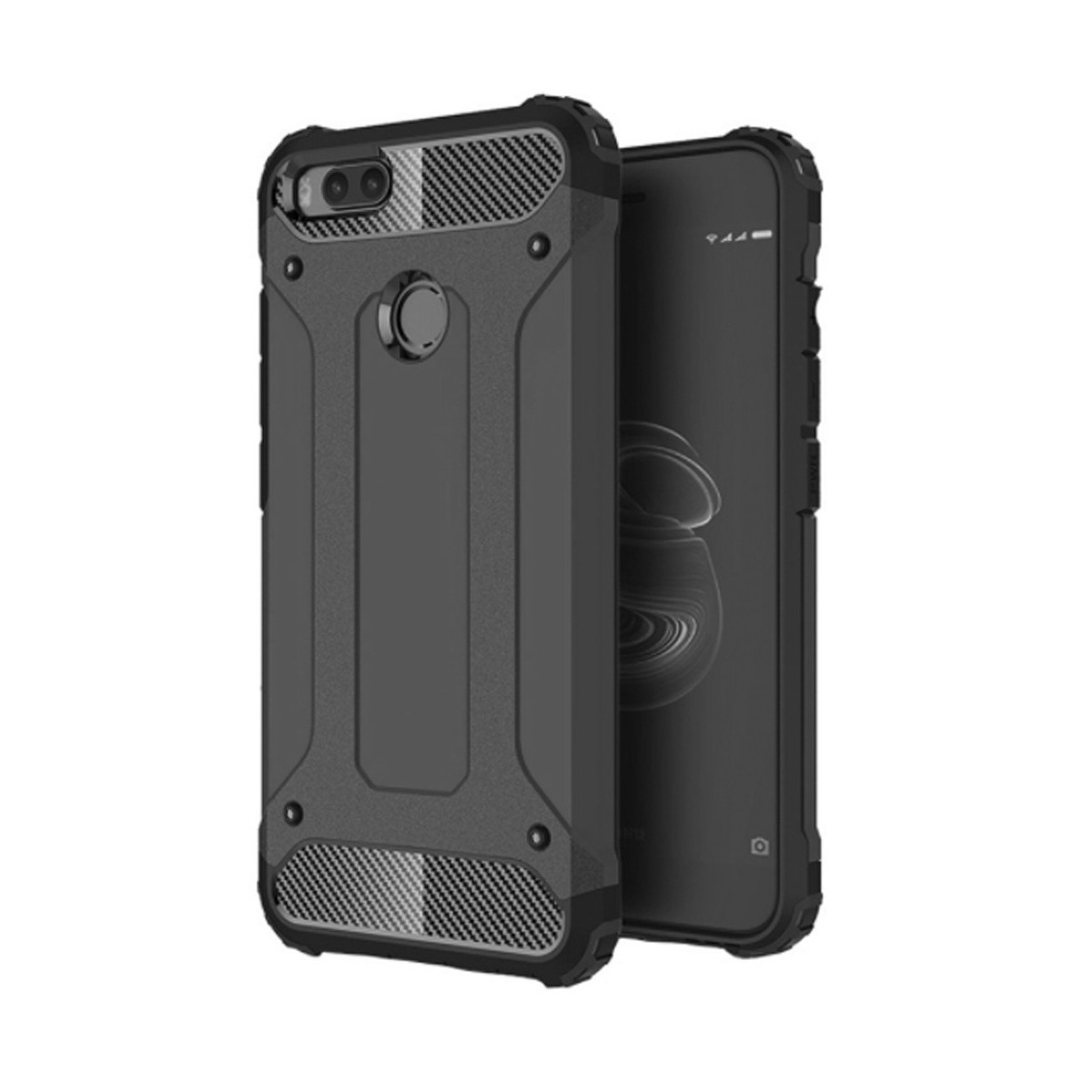 Funda Tipo Hybrid Tough Armor (Pc+Tpu) Negra para Xiaomi Mi 5X / Mi A1