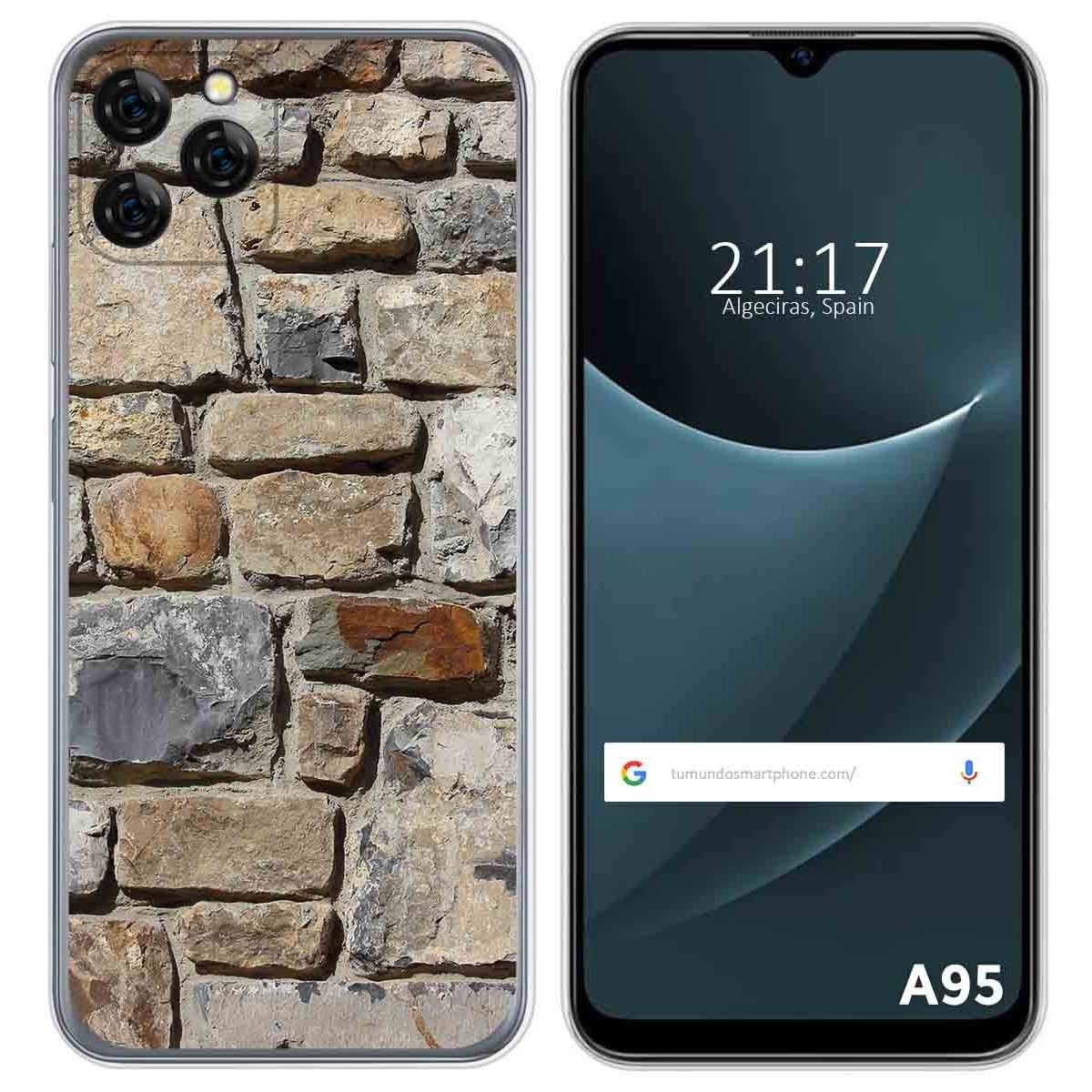 Funda Silicona para Blackview A95 diseño Ladrillo 03 Dibujos