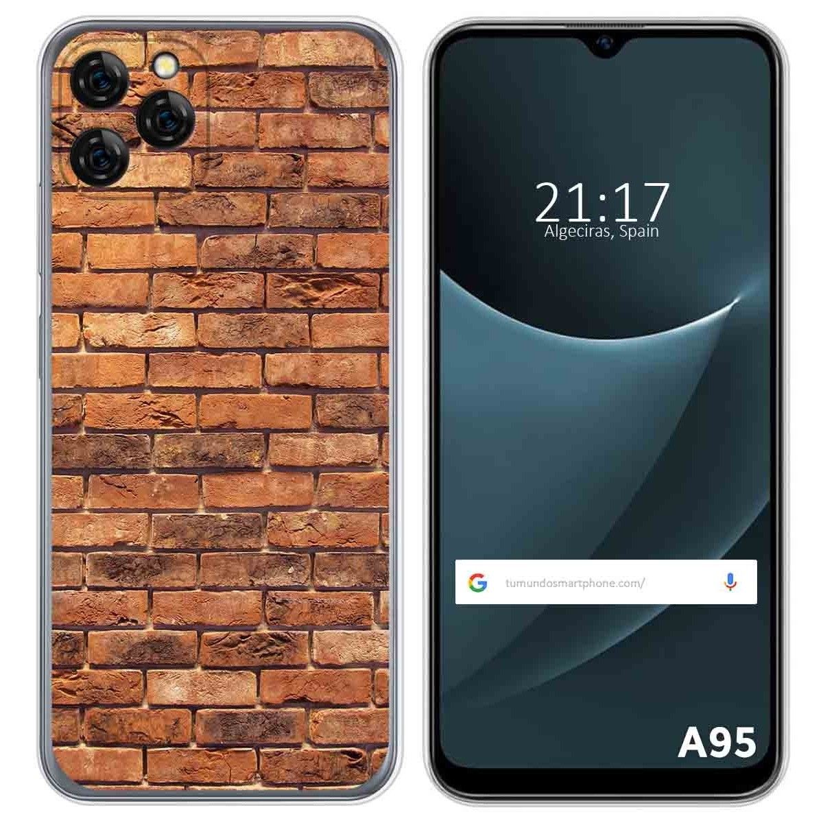 Funda Silicona para Blackview A95 diseño Ladrillo 04 Dibujos