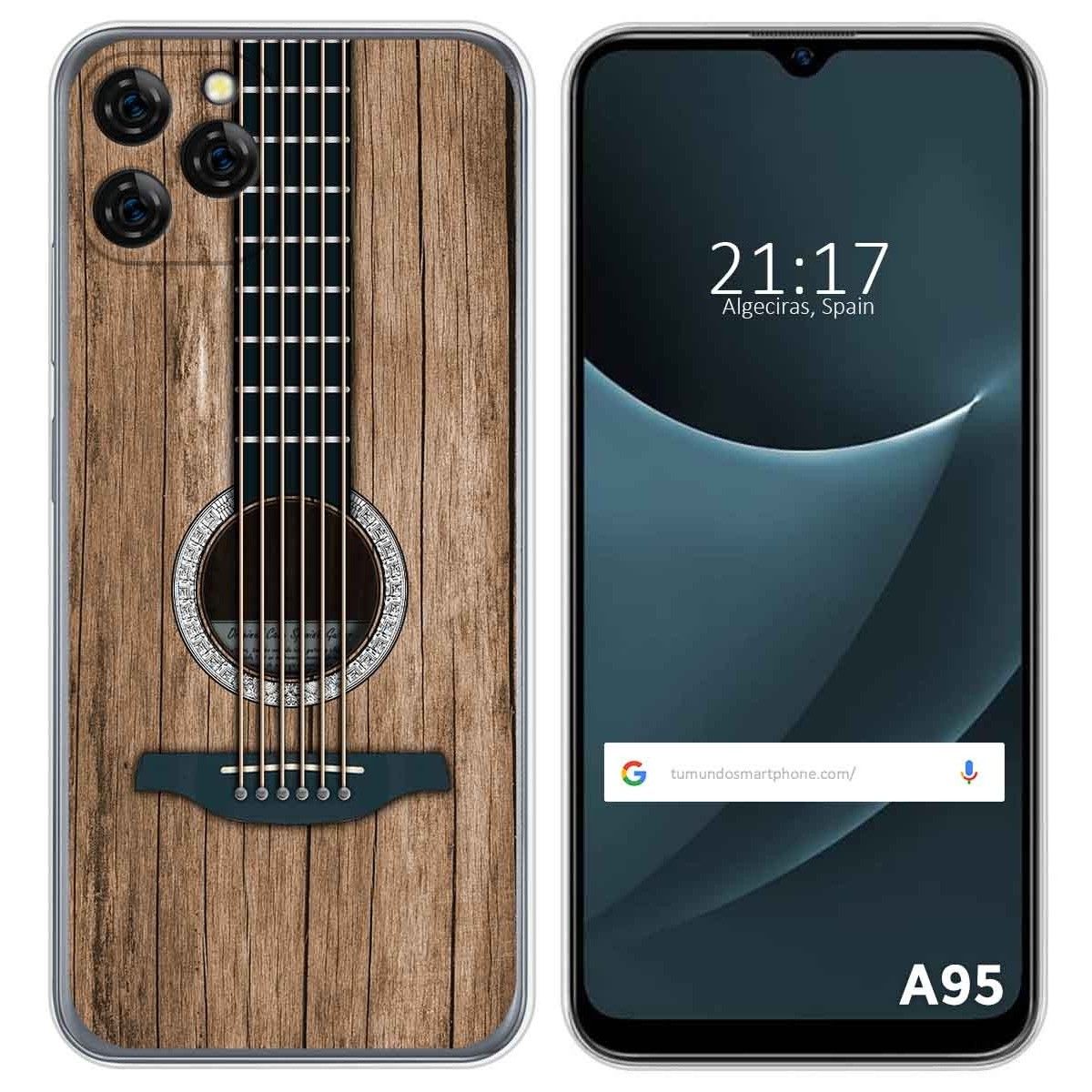 Funda Silicona para Blackview A95 diseño Madera 11 Dibujos